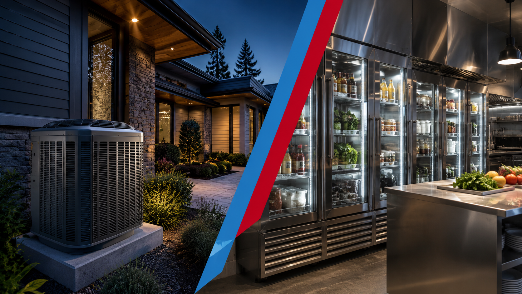 Residential HVAC and commercial refrigeration service visual