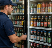 Commercial cooler service example