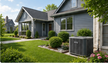 Outdoor residential cooling equipment